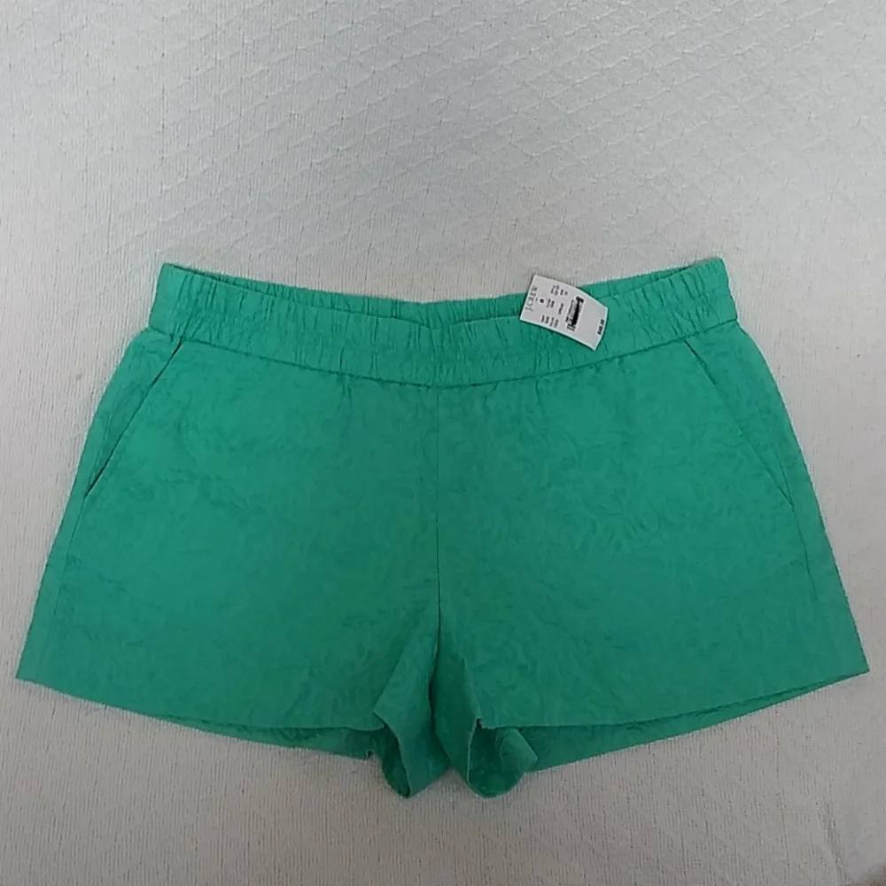 J. Crew Floral Textured Jacquard Shorts
